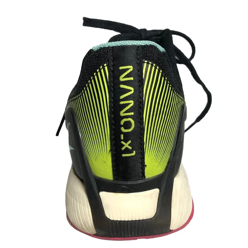Reebok Nano X1 Mens Training Shoes‎ Black Aqua Pink Size 10.5 H03049